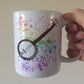 Banjo Rainbow Mug - Gift For Banjoist - Banjo Teacher Mug - Folk Musician Gift