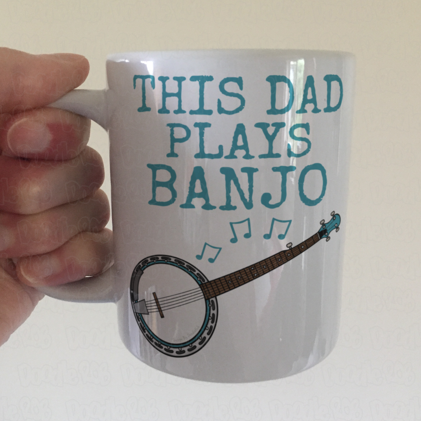 Banjo Father's Day Mug - This Dad Plays Banjo - Banjoist Folk Musician Gift