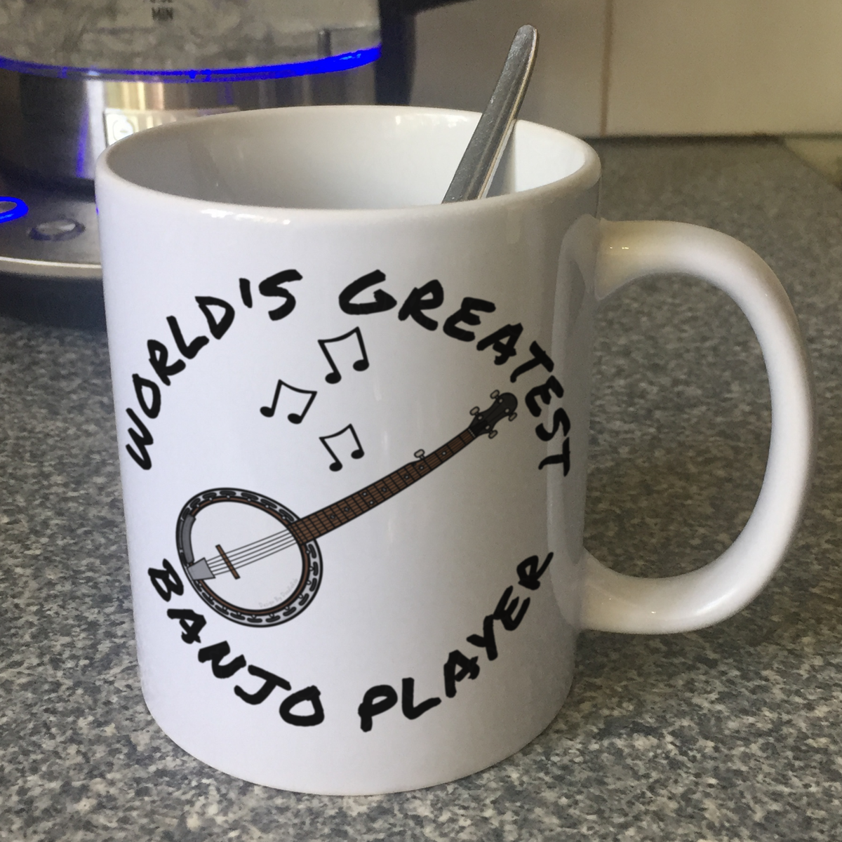 Banjo Mug - World's Greatest Banjo Player - Banjoist Mug - Folk Musician Gift