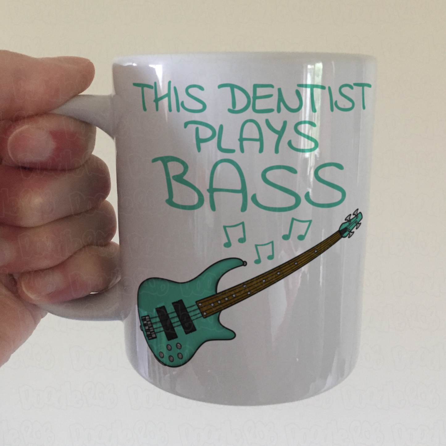 Dentist Bass Guitar Mug - This Dentist Plays Bass - Bassist Gift For Dentist
