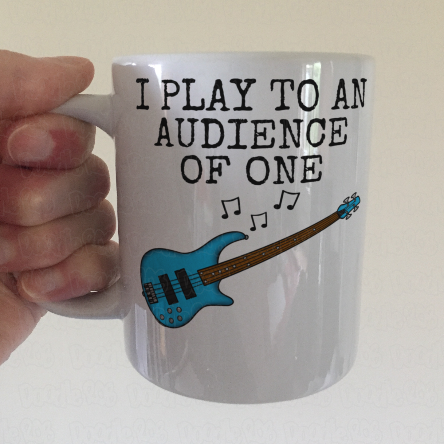 Church Bass Guitar Mug - I Play To An Audience Of One - Gift For Christian Bassist