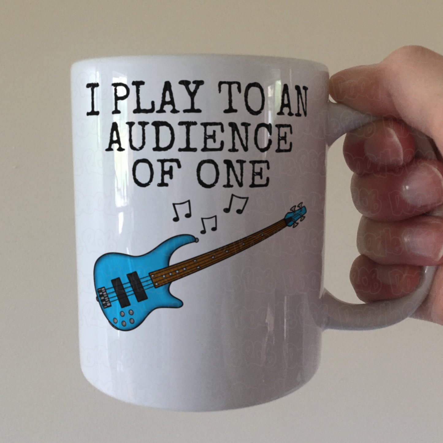 Church Bass Guitar Mug - I Play To An Audience Of One - Gift For Christian Bassist