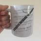 Bassoon Music Notation Mug - Gift For Bassoonist - Woodwind Musician Gift