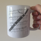Bassoon Music Notation Mug - Gift For Bassoonist - Woodwind Musician Gift
