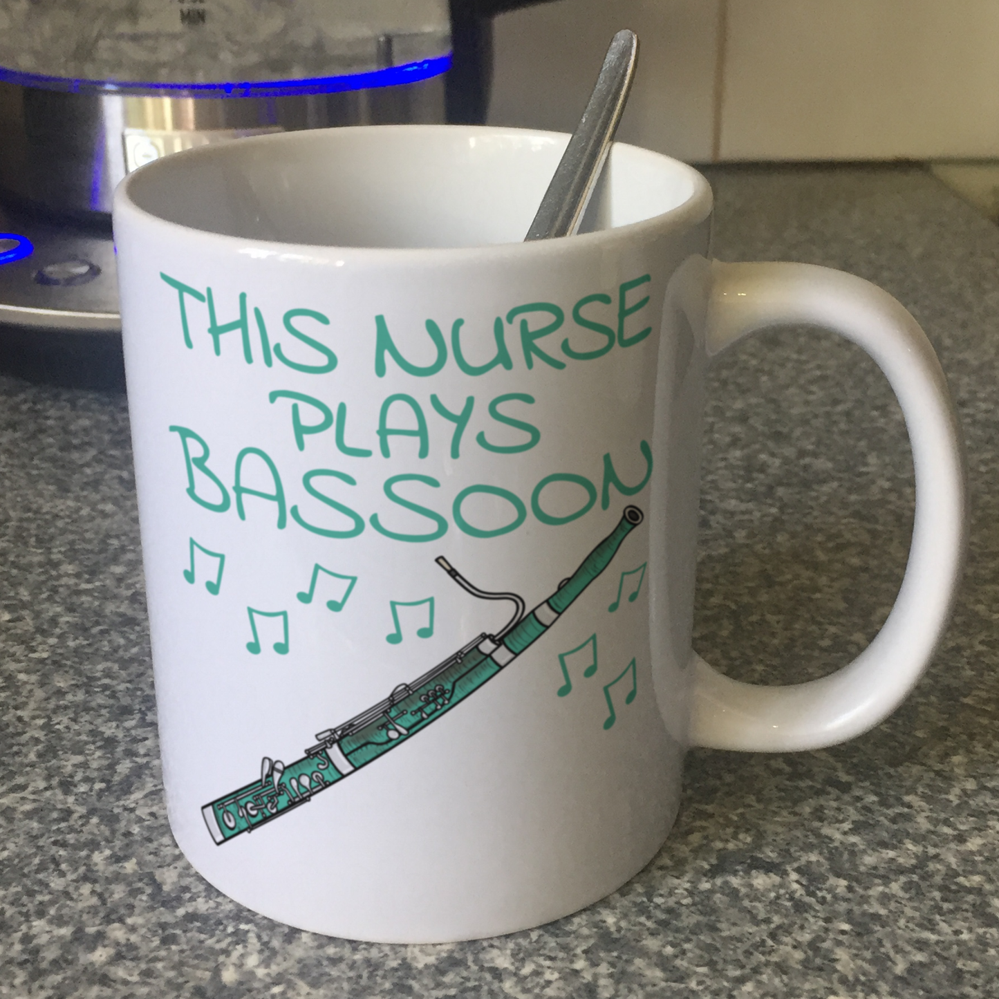 Nurse Bassoon Mug - This Nurse Plays Bassoon - Bassoonist Gift For Nurse