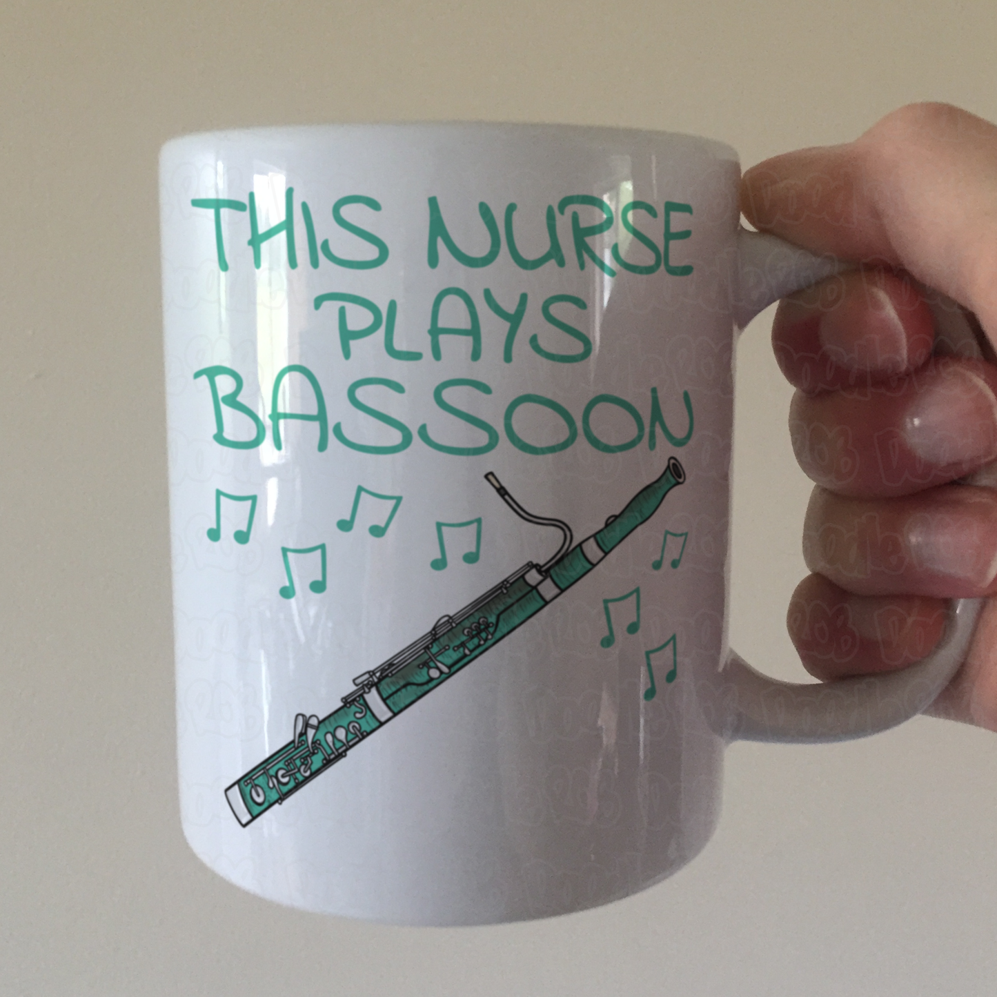 Nurse Bassoon Mug - This Nurse Plays Bassoon - Bassoonist Gift For Nurse