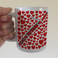 Bassoon With Hearts Mug - Gift For Bassoonist - Woodwind Musician Valentines Anniversary Gift