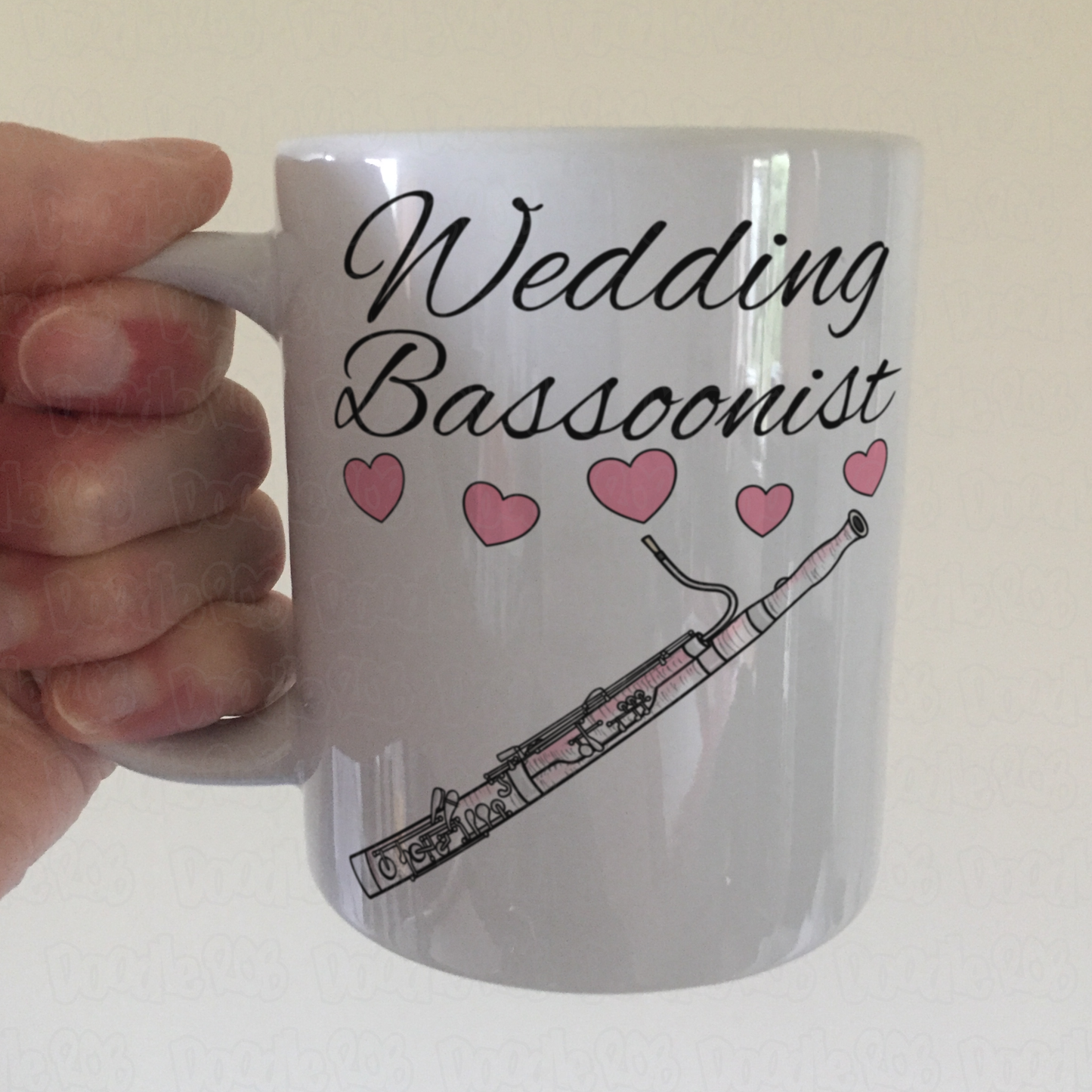 Bassoon Wedding Mug - Wedding Bassoonist - Woodwind Musician Gift