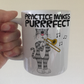 Cat Trombone Mug - Practice Makes Purrrfect - Gift For Trombonist - Brass Musician Gift