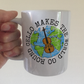 Cello Mug - Cello Makes The World Go Round - Gift For Cellist - String Teacher Mug