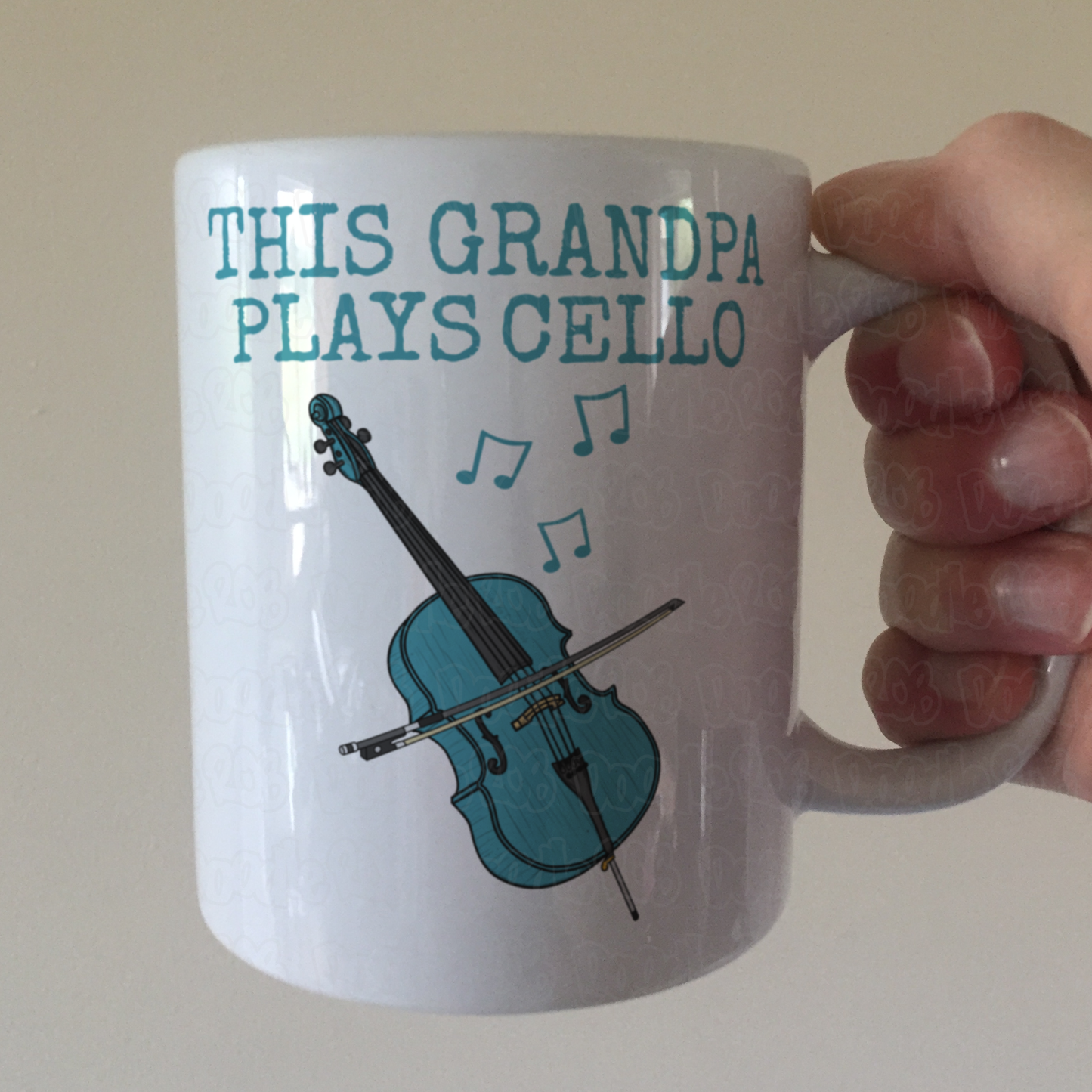 Cello Father's Day Mug - This Grandpa Plays Cello - Cellist Musician Gift