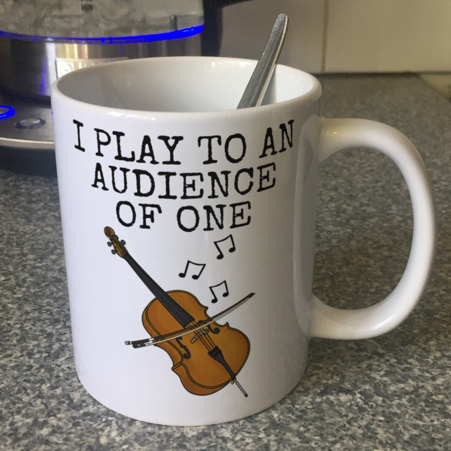 Christian Cello Mug - I Play To An Audience Of One - Church Cellist Gift - Worship Cello Mug