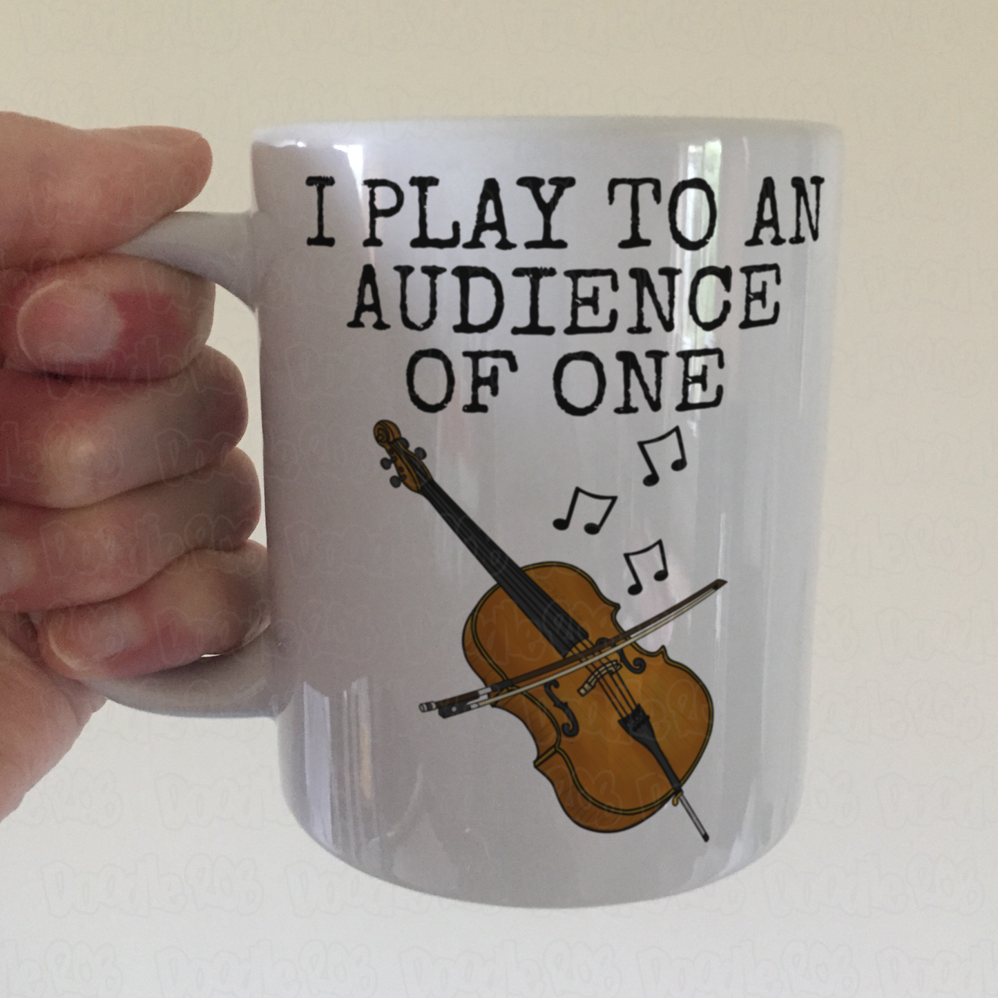 Christian Cello Mug - I Play To An Audience Of One - Church Cellist Gift - Worship Cello Mug