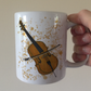 Cello Paint Splatter Mug - Gift For Cellist