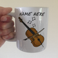 Cello Personalised Mug - Custom Gift For Cellist - Cello Teacher Mug - String Musician Gift