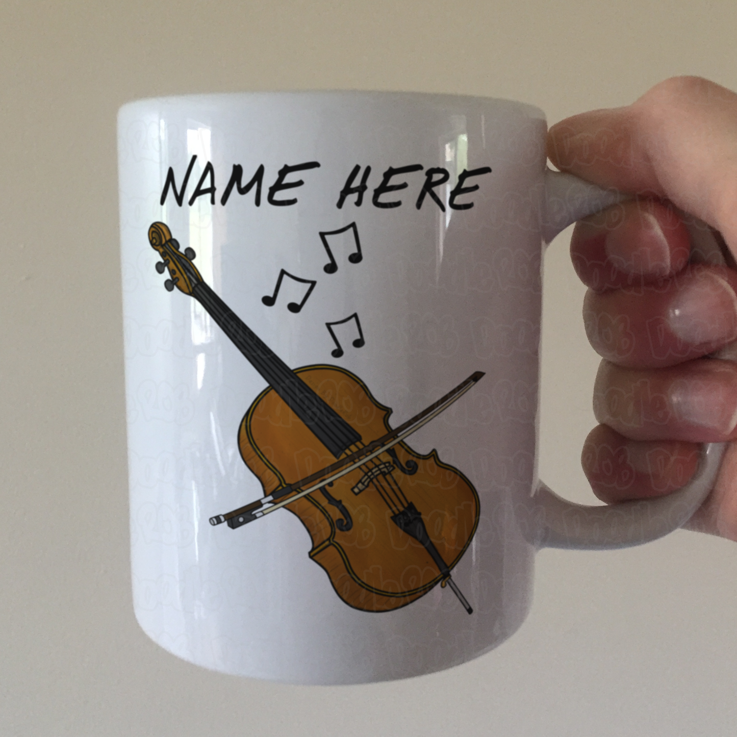 Cello Personalised Mug - Custom Gift For Cellist - Cello Teacher Mug - String Musician Gift