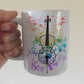 Cello Rainbow Mug - Gift For Cellist - Cello Teacher Mug - String Musician Gift