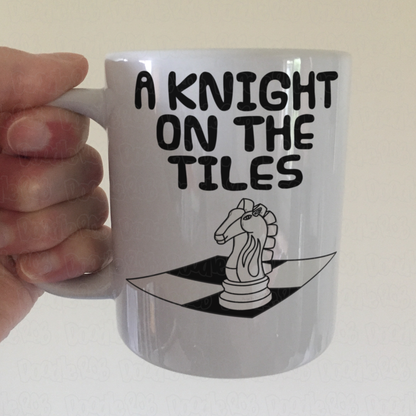 Funny Chess Mug - A Knight On The Tiles - Chess Knight Mug - Chess Player Gift
