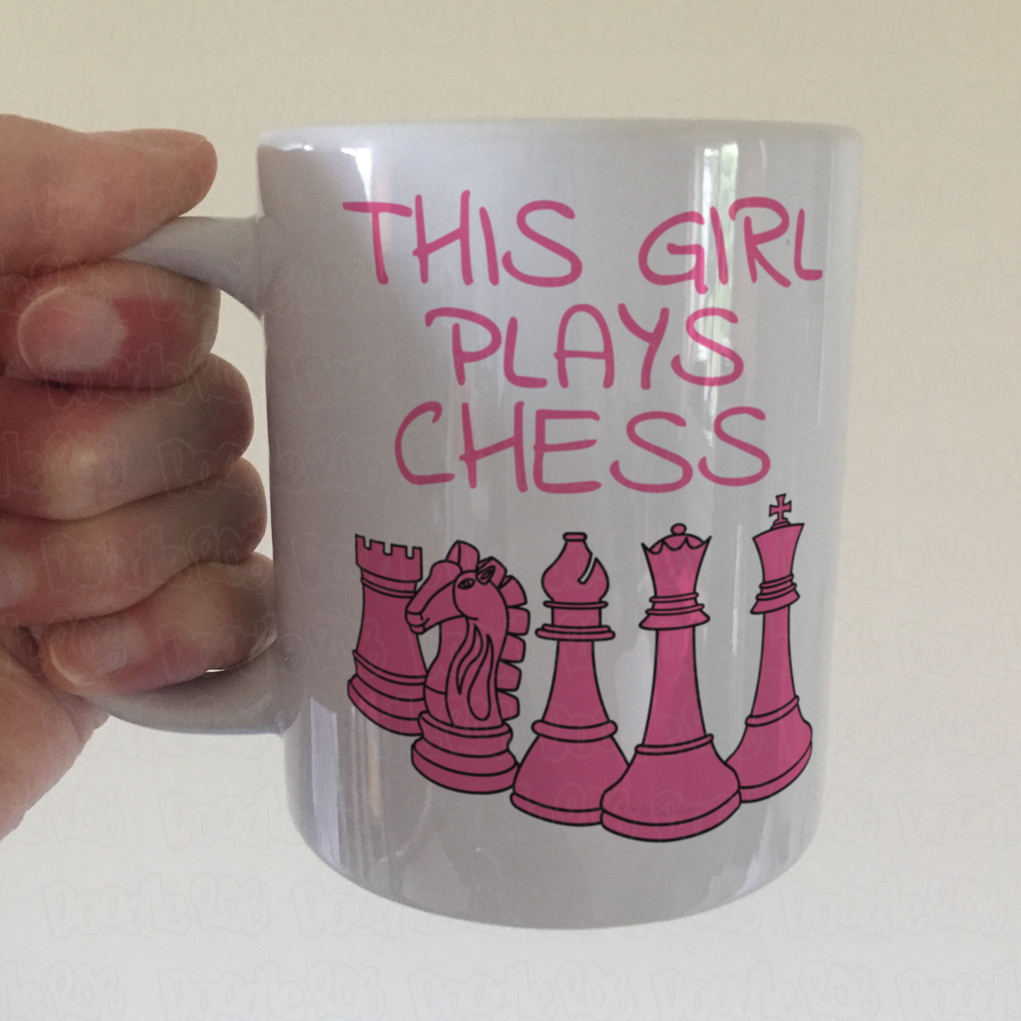 Female Chess Player Mug - This Girl Plays Chess - Chess Gift For Women
