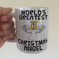 Christmas Nativity Mug - World's Greatest Christmas Angel - Funny Church Xmas Gift
