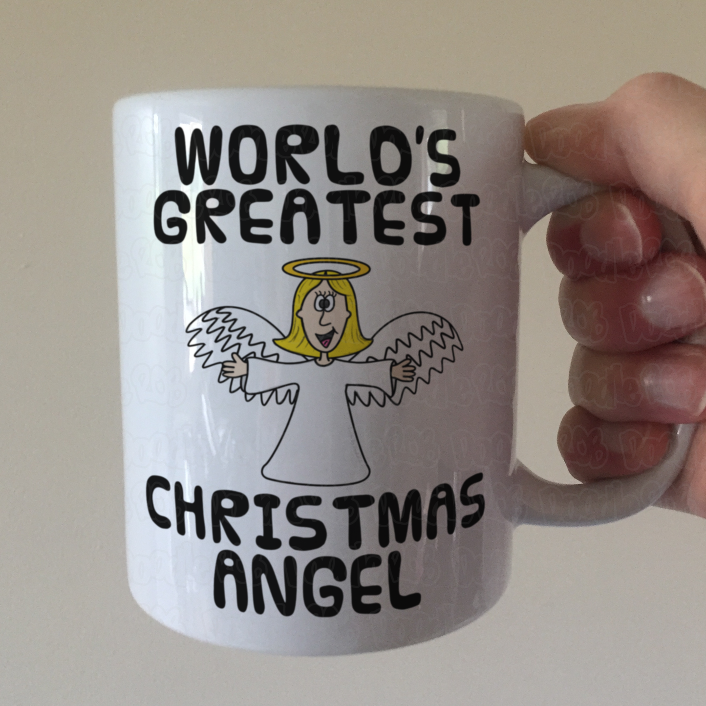 Christmas Nativity Mug - World's Greatest Christmas Angel - Funny Church Xmas Gift