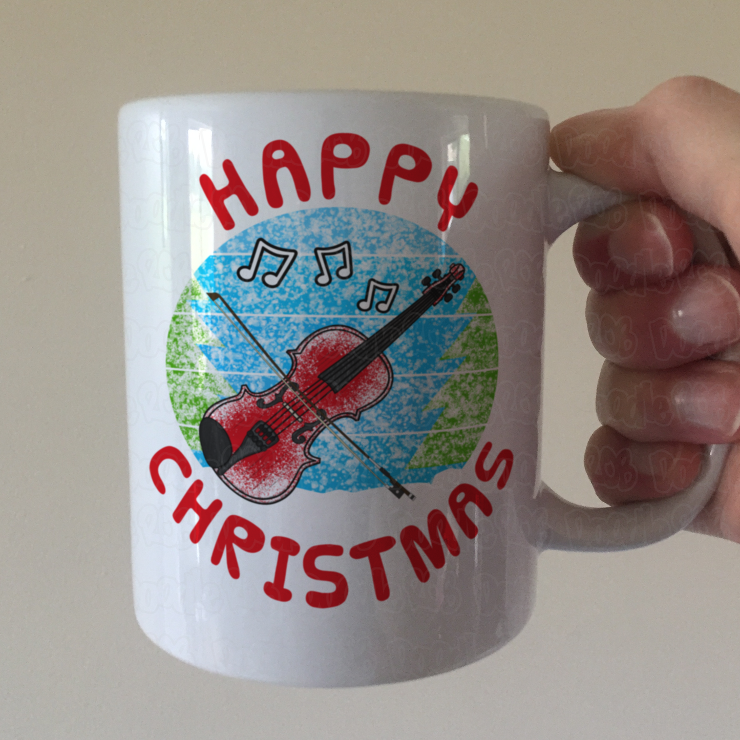 Violin Christmas Mug - Violinist Xmas Gift - Violin Teacher - Musician Christmas Mug