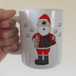 Accordion Christmas Mug - Santa Playing Accordion - Accordionist Folk Musician Xmas Gift
