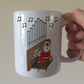 Organist Christmas Mug - Santa Playing Church Organ - Organist Xmas Gift - Organ Teacher Gift