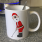 Golf Christmas Mug - Santa Playing Golf (Putter) - Golfer Xmas Gift