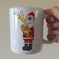 Tenor Horn Christmas Mug - Santa Playing Tenor Horn - Gift For Horn Player - Brass Musician Xmas Gift