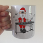 Vibraphone Christmas Mug - Santa Playing Vibraphone - Vibraphonist Gift - Percussionist Xmas Gift