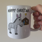 Christmas Donkey Mug - Nativity Christmas Gift - Church Christmas Mug