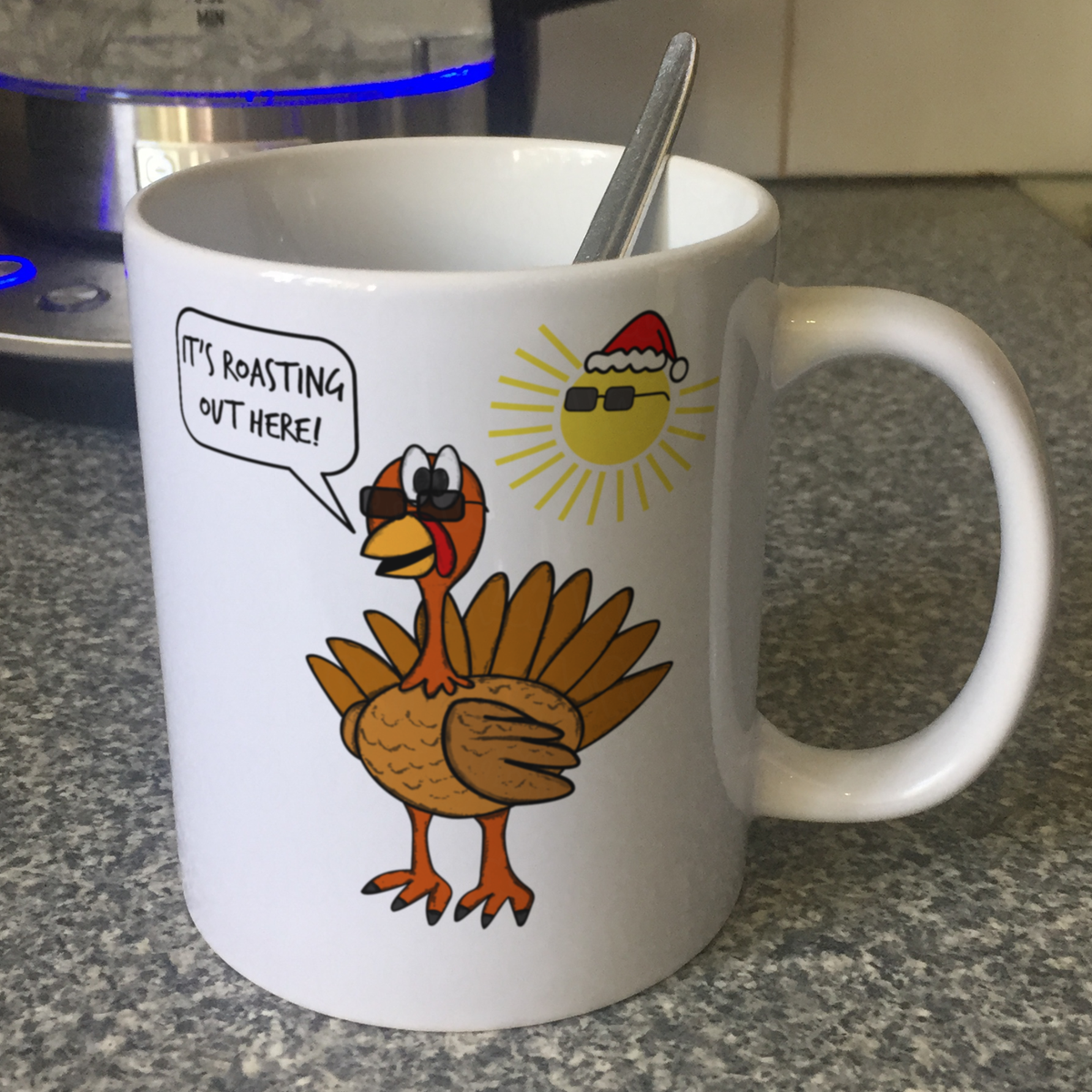 Christmas Turkey Mug - Christmas In July Mug - Summer Xmas Gift - Funny Christmas Mug