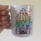 Church Organ Rainbow Mug - Church Organist Gift - Organ Teacher Mug