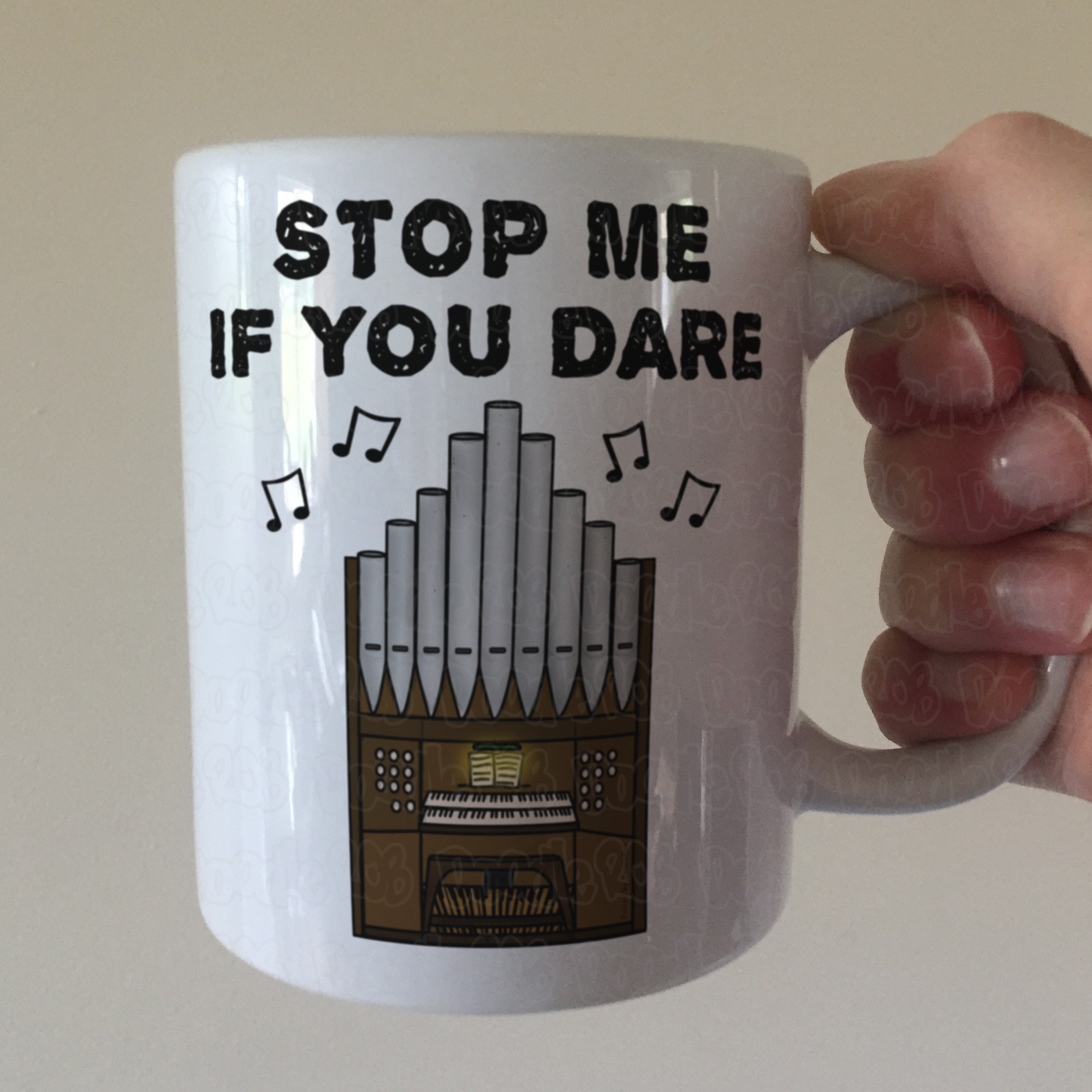 Church Organist Mug - Stop Me If You Dare - Funny Church Organ Gift