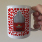 Church Organ With Hearts Mug - Gift For Organist - Musician Valentines Anniversary Gift