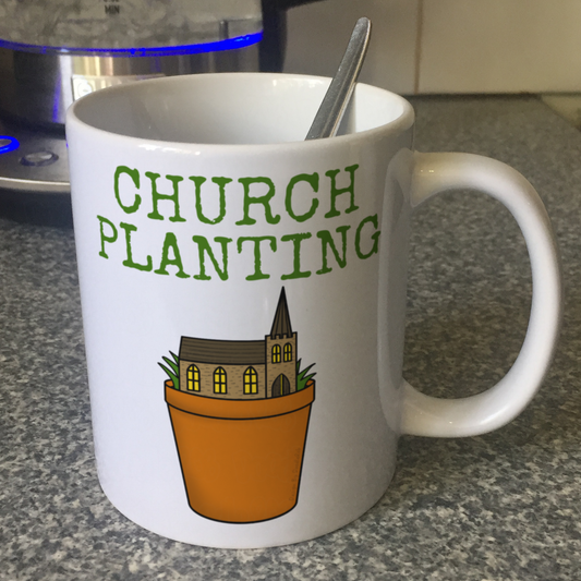 Church Planting Mug - Gift For Pastor - Funny Church Mug - Christian Gardening Gift