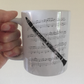 Clarinet Mug - Gift For Clarinetist - Woodwind Musician Gift