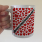 Clarinet With Hearts Mug - Gift For Clarinetist - Woodwind Musician Valentines Anniversary Gift