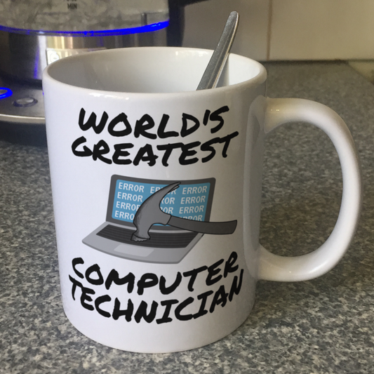 Funny Computer Mug - World's Greatest Computer Technician - Gift For IT Expert