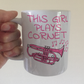 Pink Cornet Mug - This Girl Plays Cornet - Female Cornetist - Brass Musician Gift For Her