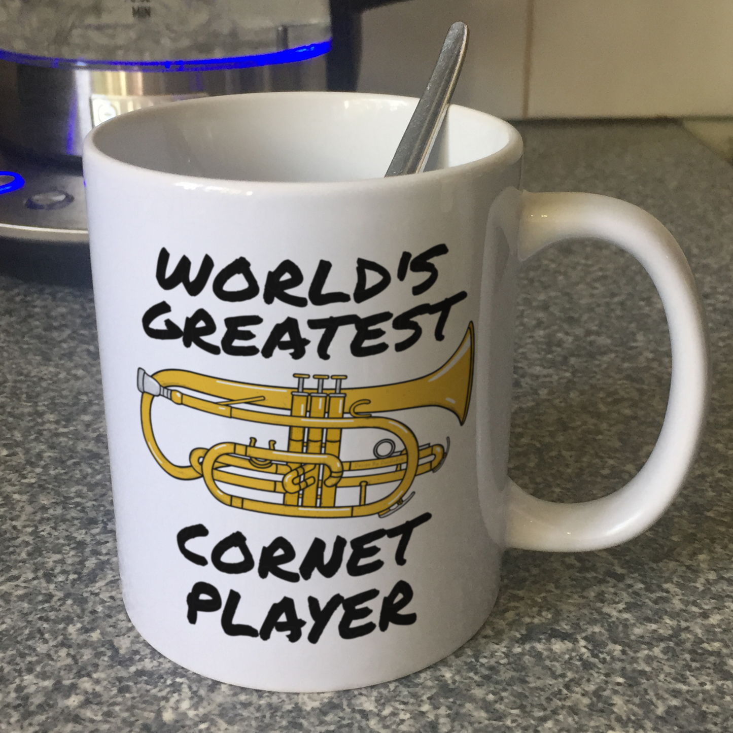 Cornetist Mug - World's Greatest Cornet Player - Brass Musician Gift