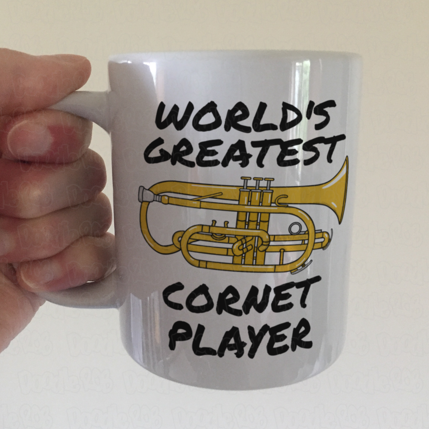 Cornetist Mug - World's Greatest Cornet Player - Brass Musician Gift