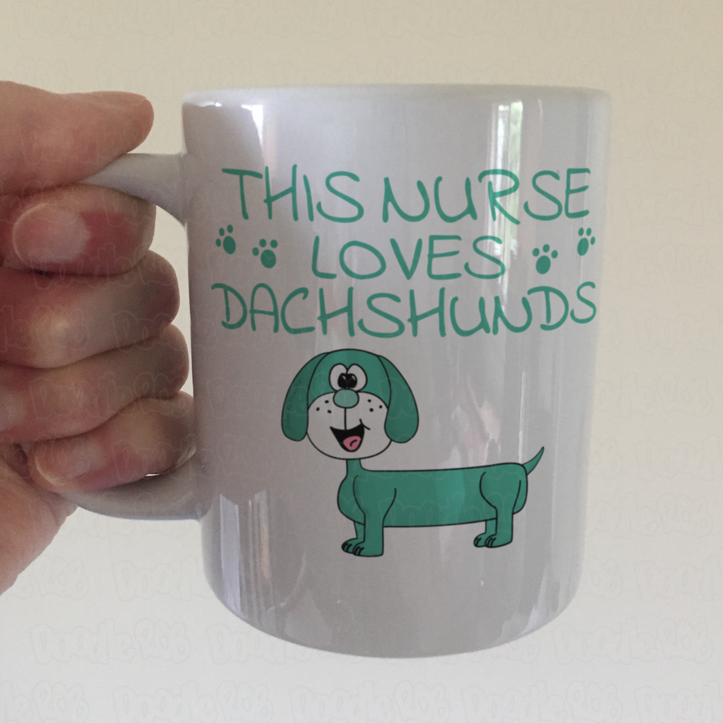 Nurse Dachshund Mug - This Nurse Loves Dachshunds - Dog Lover Gift For Nurse