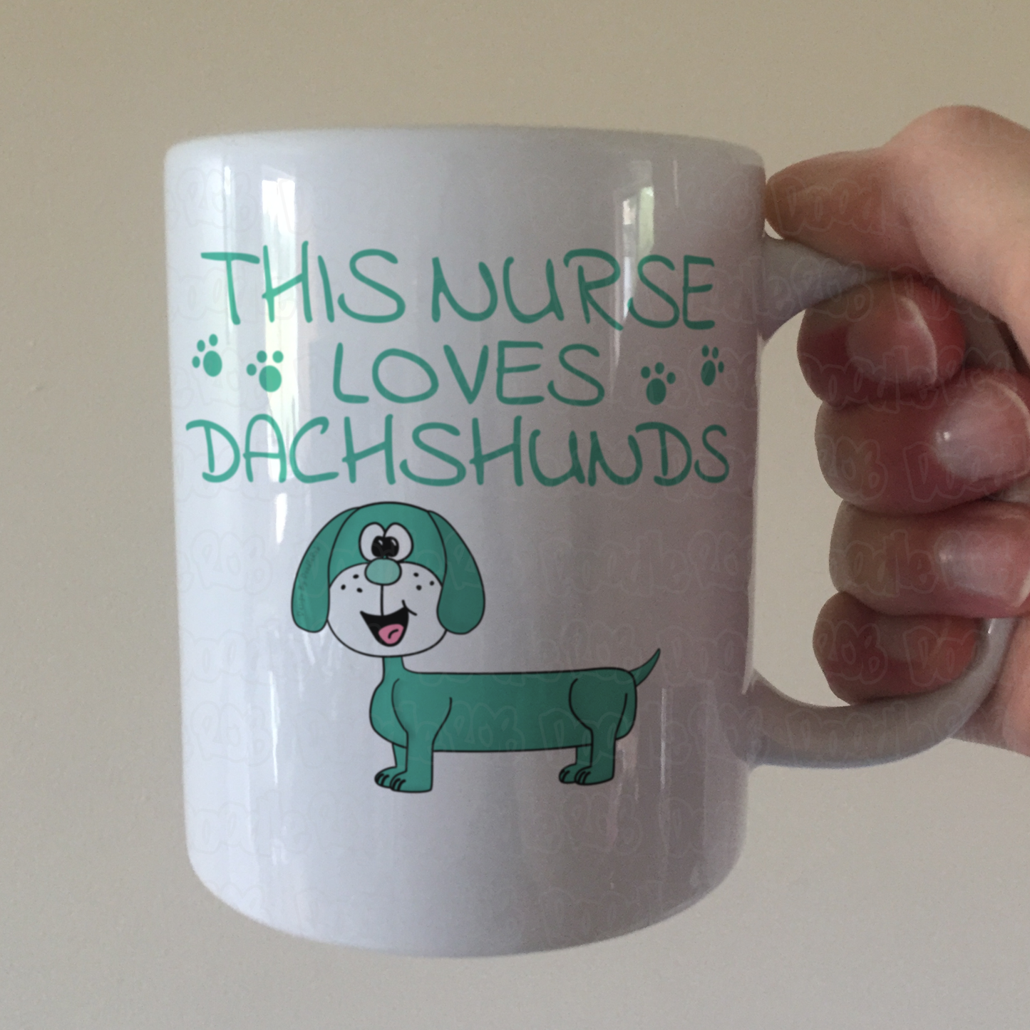 Nurse Dachshund Mug - This Nurse Loves Dachshunds - Dog Lover Gift For Nurse