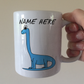 Dinosaur Personalised Mug - Diplodocus Custom Mug - Dinosaur Gift For Boy
