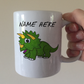 Dinosaur Personalised Mug - Triceratops Mug - Custom Dinosaur Gift For Boy