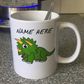 Dinosaur Personalised Mug - Triceratops Mug - Custom Dinosaur Gift For Boy