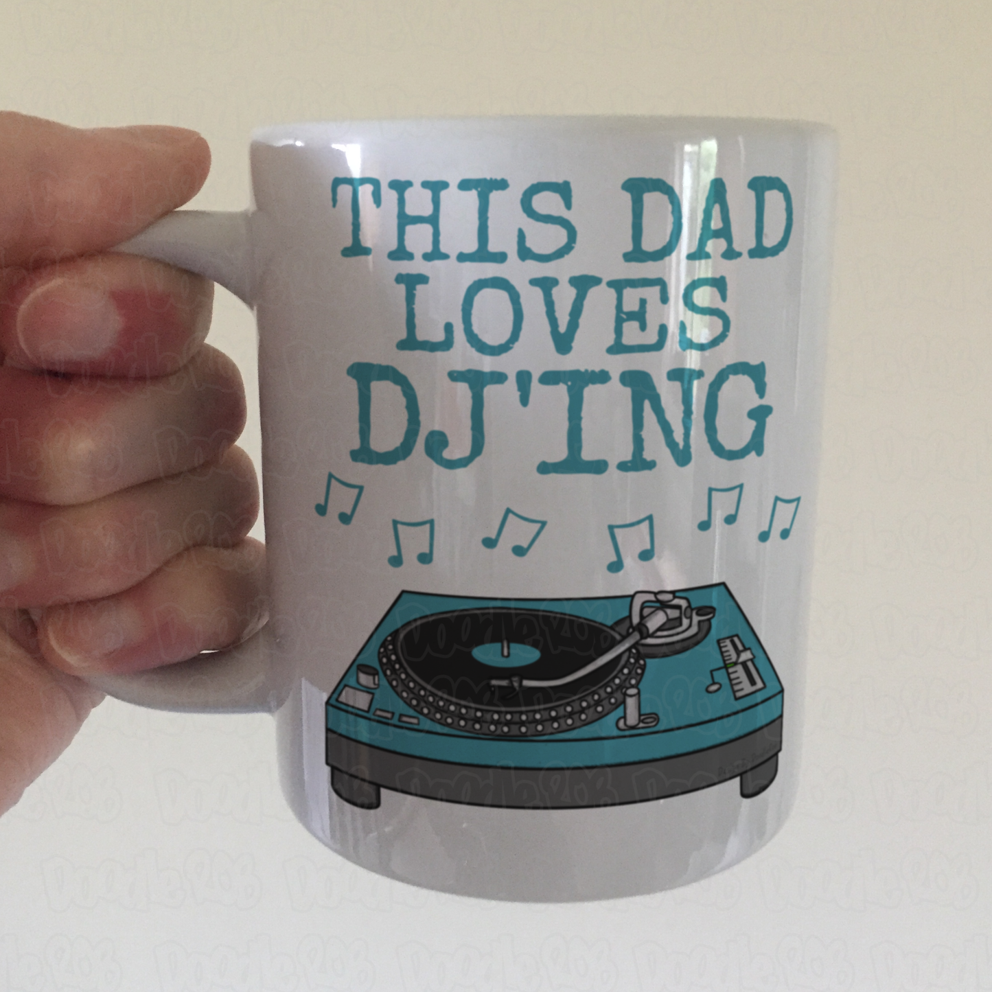 DJ Father's Day Mug - This Dad Loves DJ'ing - Music Producer Musician Gift