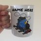 Steam Train Personalised Mug (Blue) - Custom Railway Gift